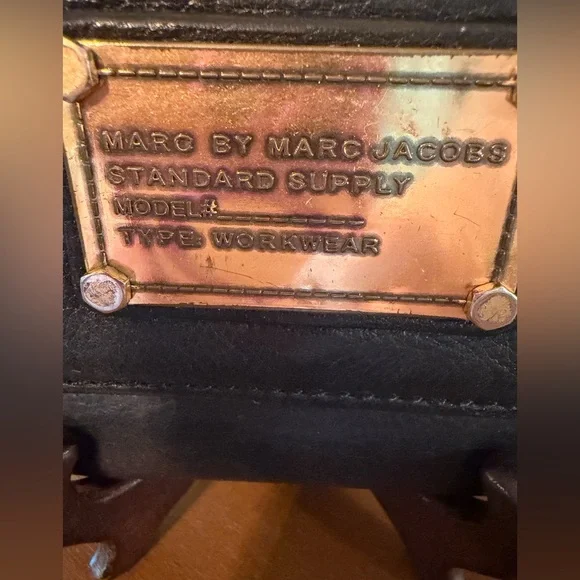 Marc By Marc Jacobs Black and Gold Workwear Accessory - Picture 2 of 9